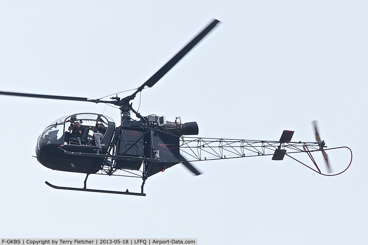 F-GKBS, Eurocopter SE-313B Alouette II C/N 1442, At 2013 Airshow at La Ferte Alais , Paris , France