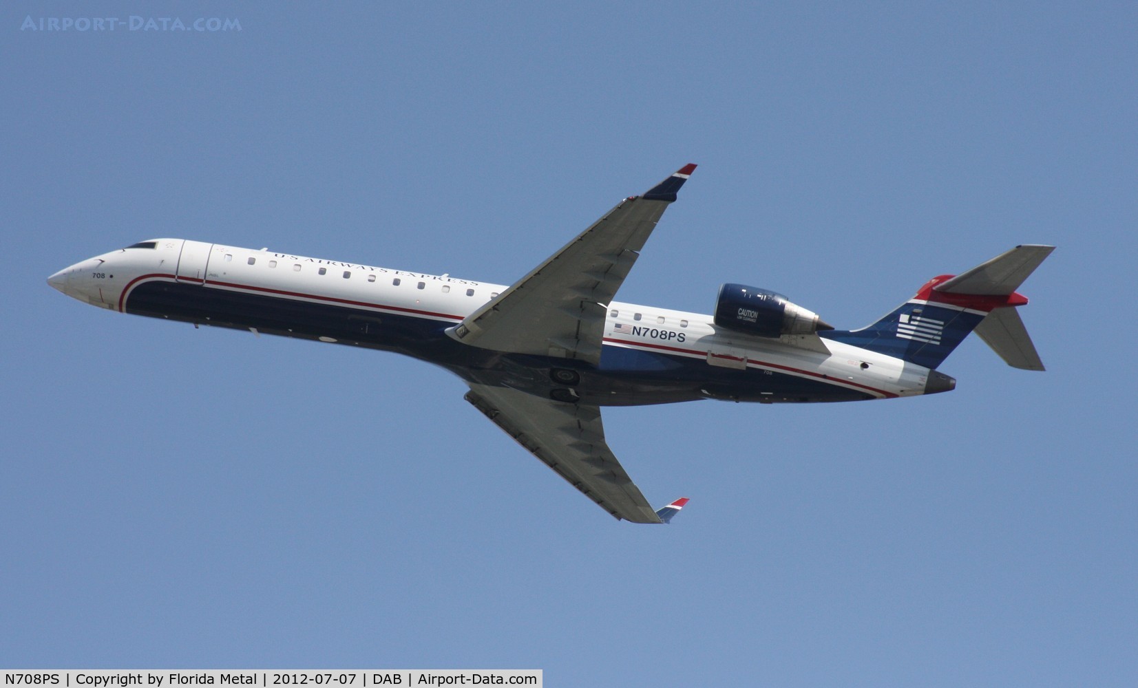 N708PS, 2004 Bombardier CRJ-701 (CL-600-2C10) Regional Jet C/N 10160, US Airways Express CRJ-700