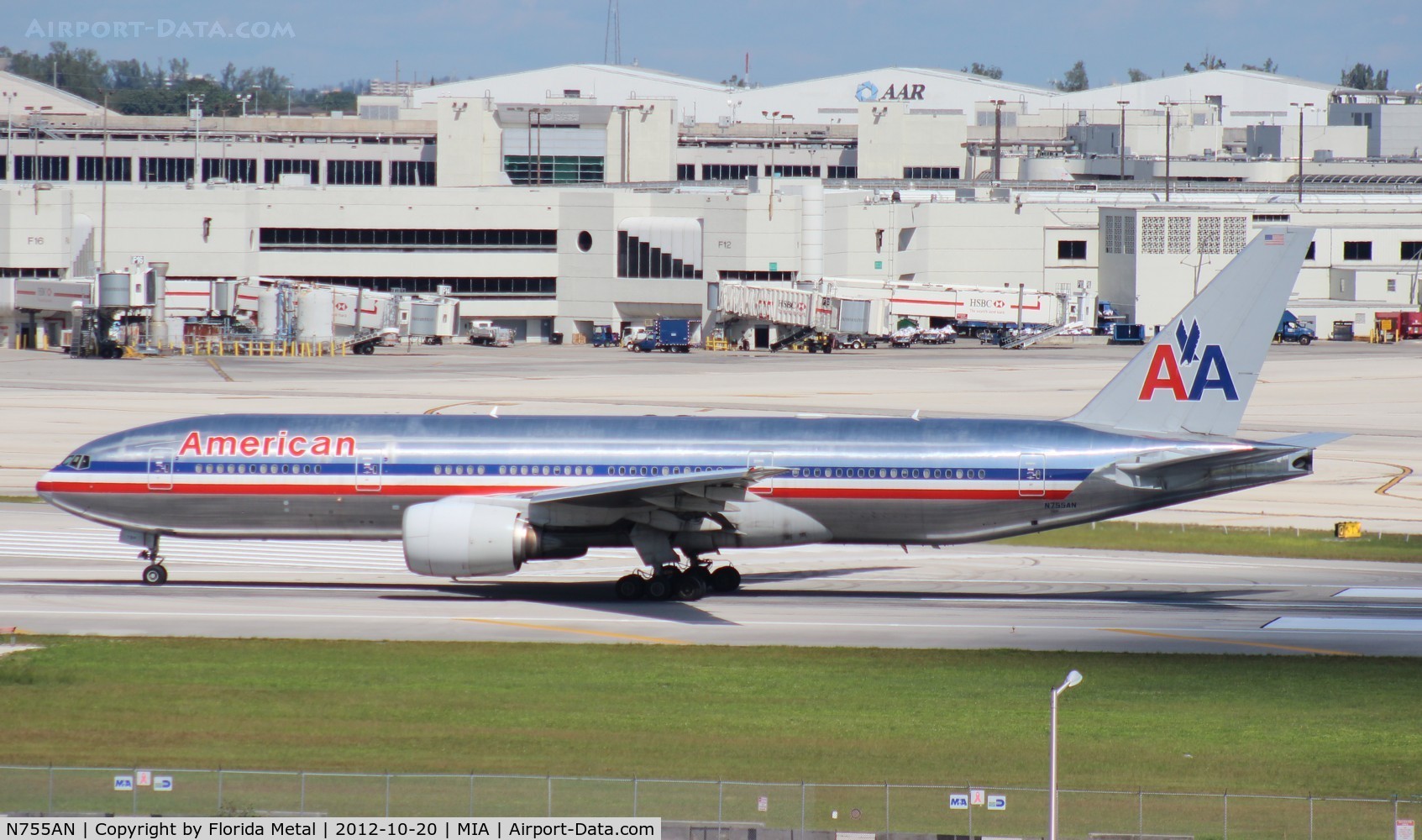 N755AN, 2001 Boeing 777-223 C/N 30263, American 777