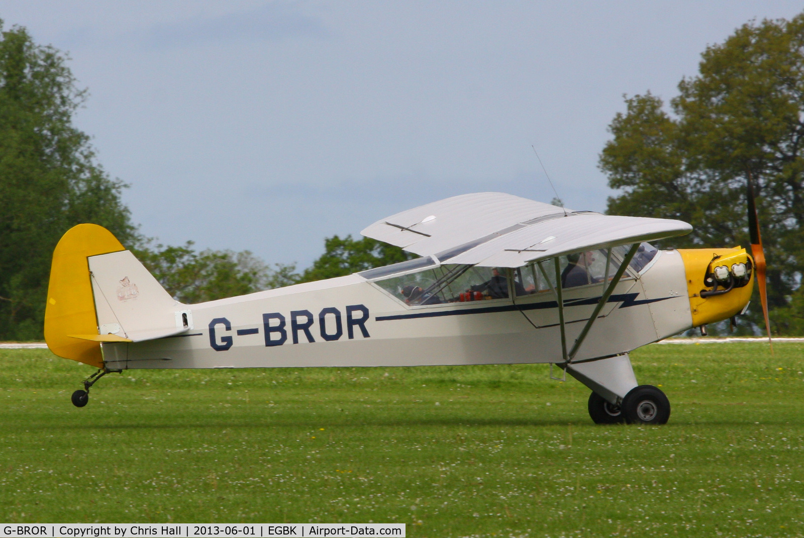 G-BROR, 1943 Piper L-4H Grasshopper (J3C-65D) C/N 10885, at AeroExpo 2013