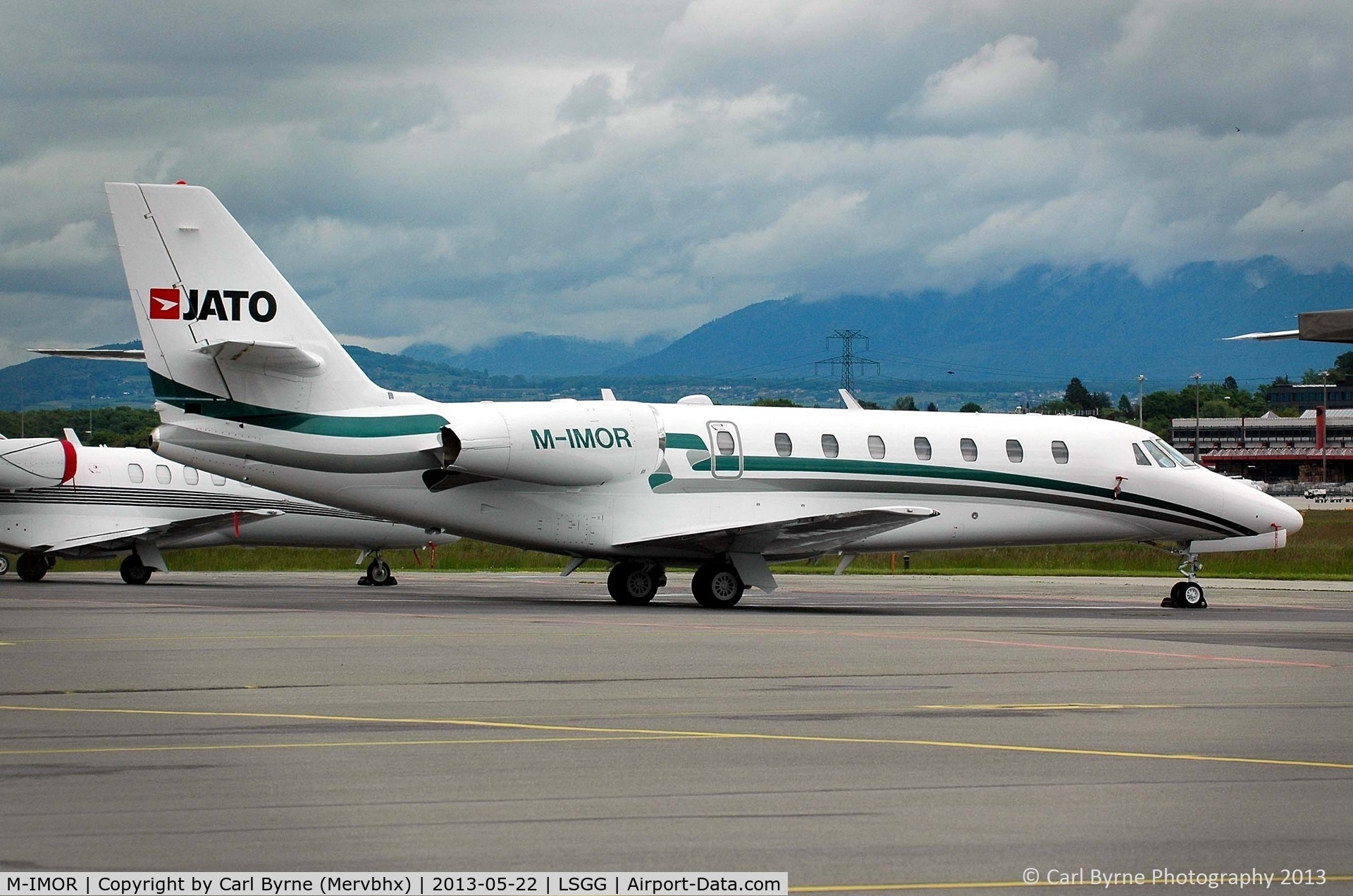 M-IMOR, 2015 Cessna 680 Citation Sovereign C/N 680-0346, Taken from the RUAG car park.