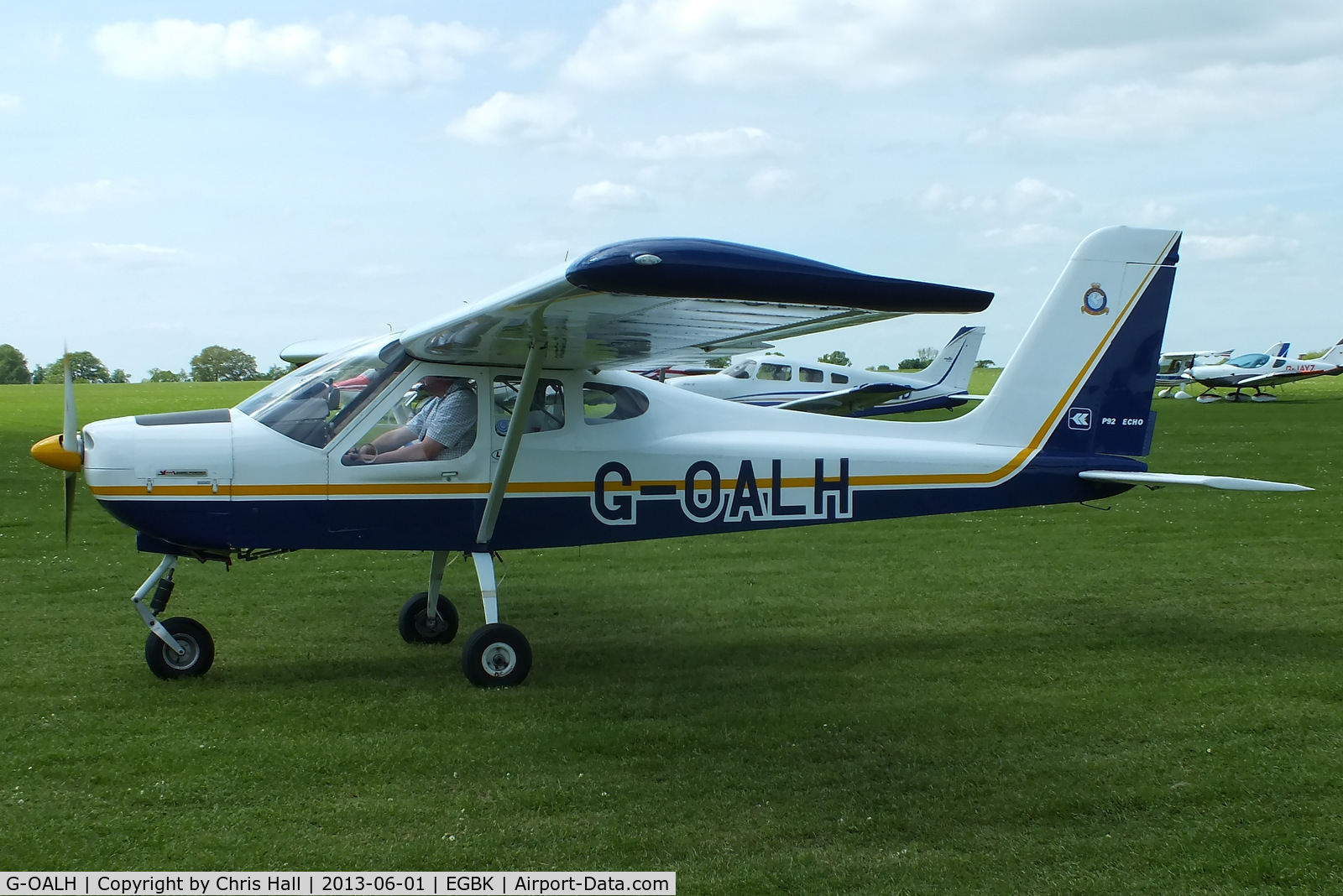 G-OALH, 2001 Tecnam P-92EA Echo C/N PFA 318-13675, at AeroExpo 2013