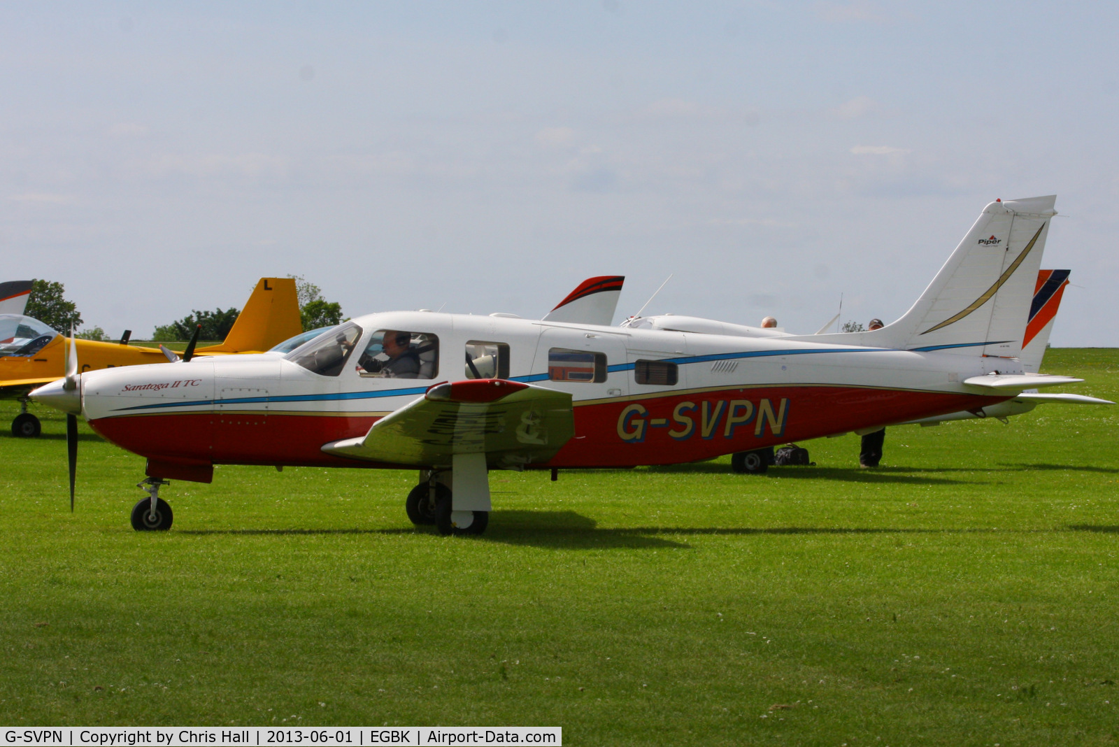 G-SVPN, 2003 Piper PA-32R-301T Turbo Saratoga C/N 3257310, at AeroExpo 2013