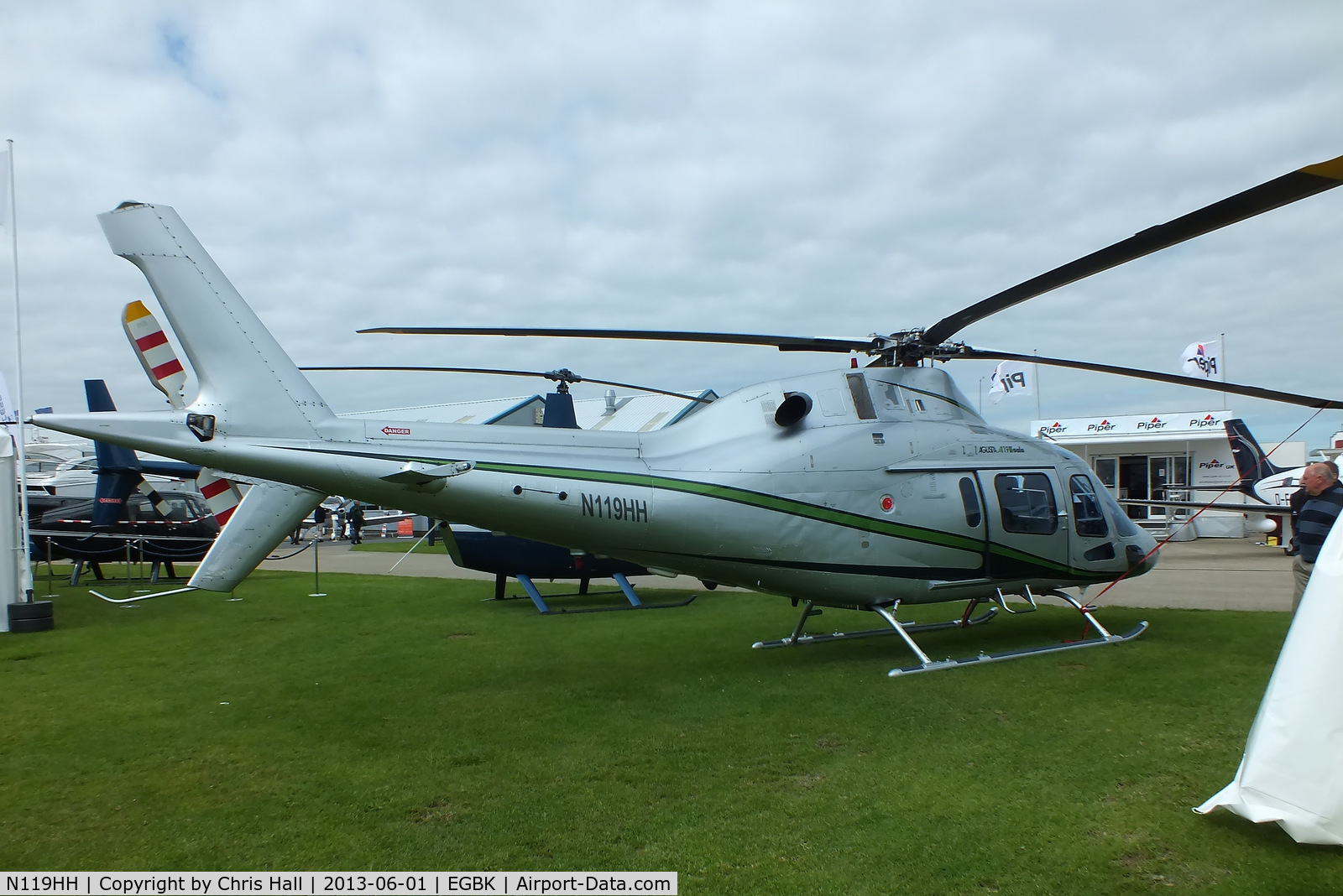 N119HH, 2000 Agusta A-119 C/N 14008, at AeroExpo 2013