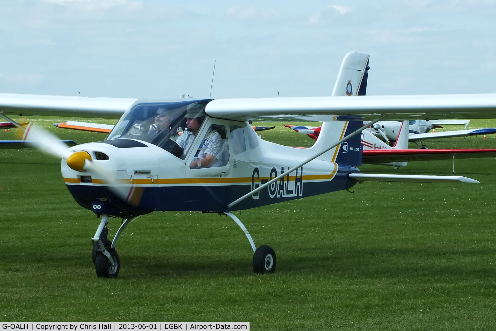 G-OALH, 2001 Tecnam P-92EA Echo C/N PFA 318-13675, at AeroExpo 2013