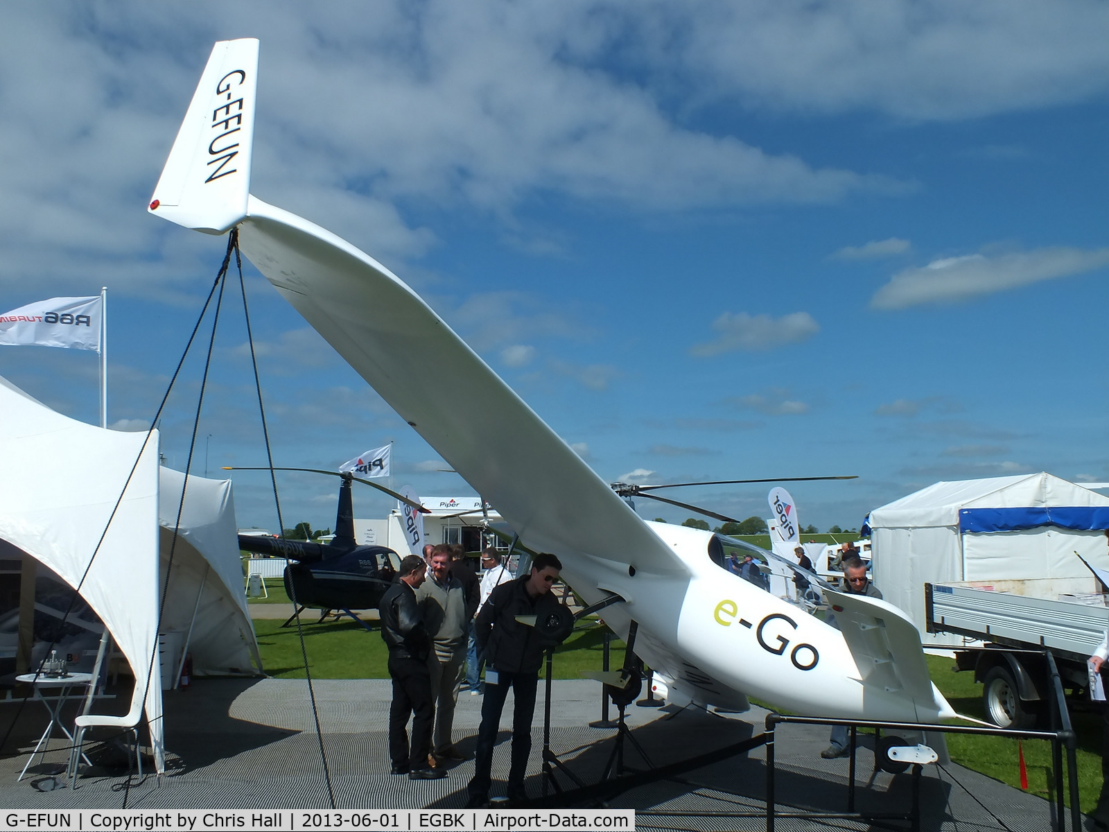 G-EFUN, 2008 e-GO Aeroplanes e-GO C/N SS001, at AeroExpo 2013