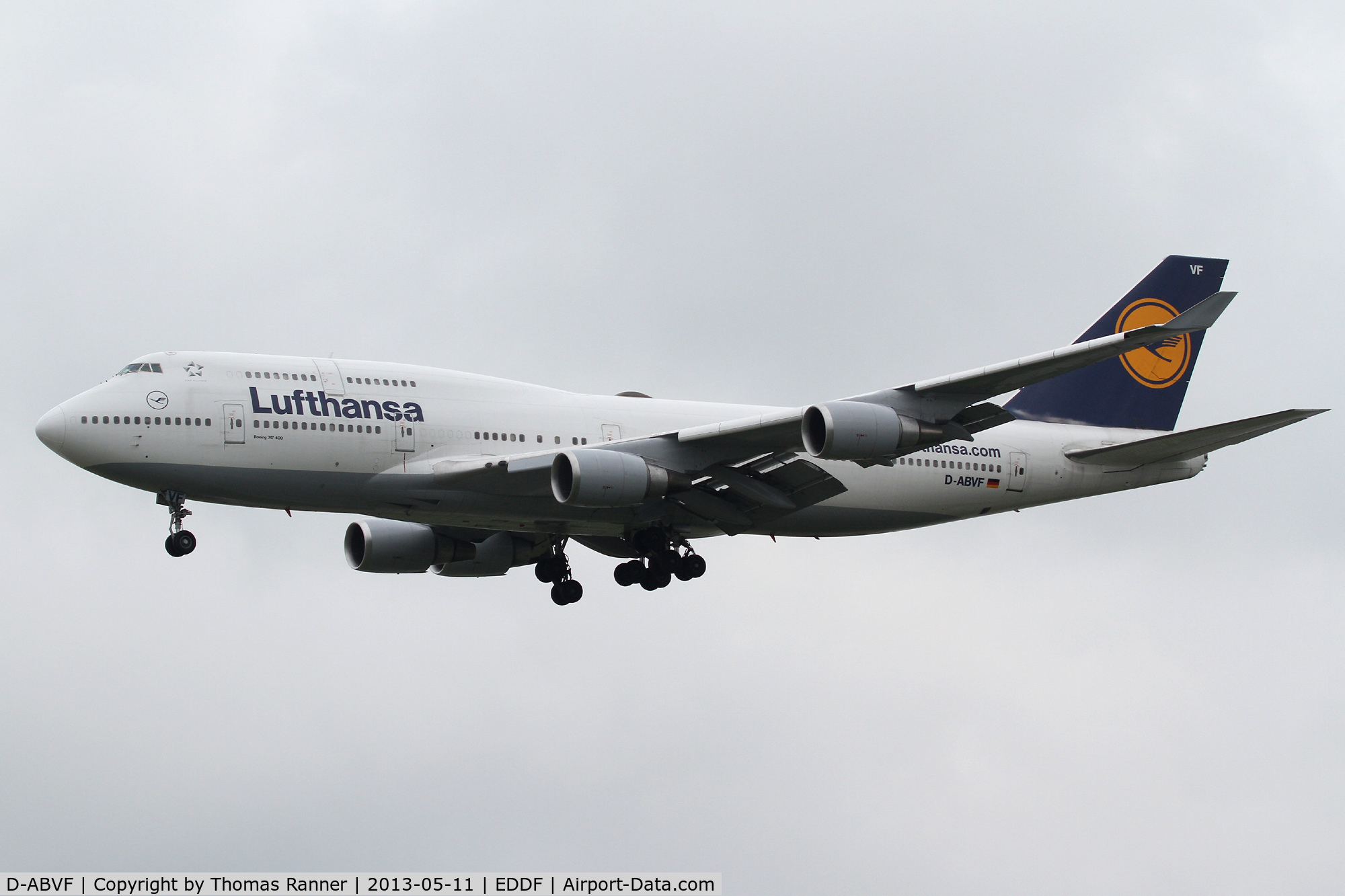 D-ABVF, 1990 Boeing 747-430 C/N 24761, Lufthansa Boeing 747
