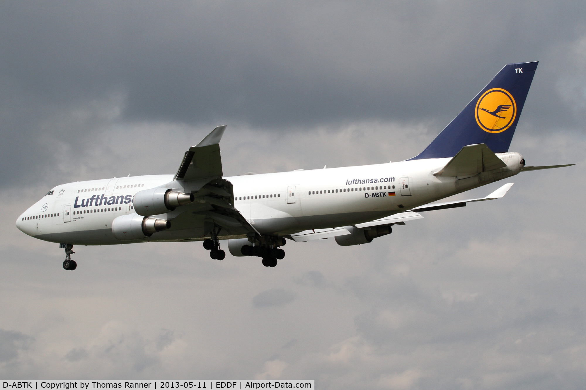 D-ABTK, 2001 Boeing 747-430 C/N 29871, Lufthansa Boeing 747