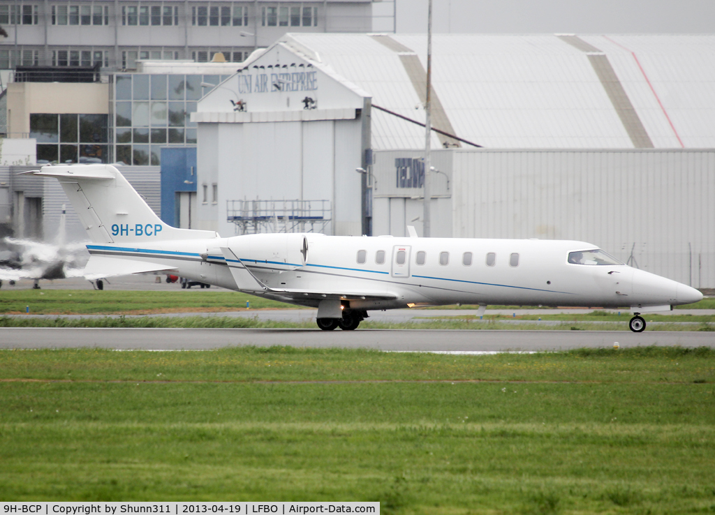 9H-BCP, 2005 Learjet 45 C/N 45-287, Taxiing to the General Aviation area...