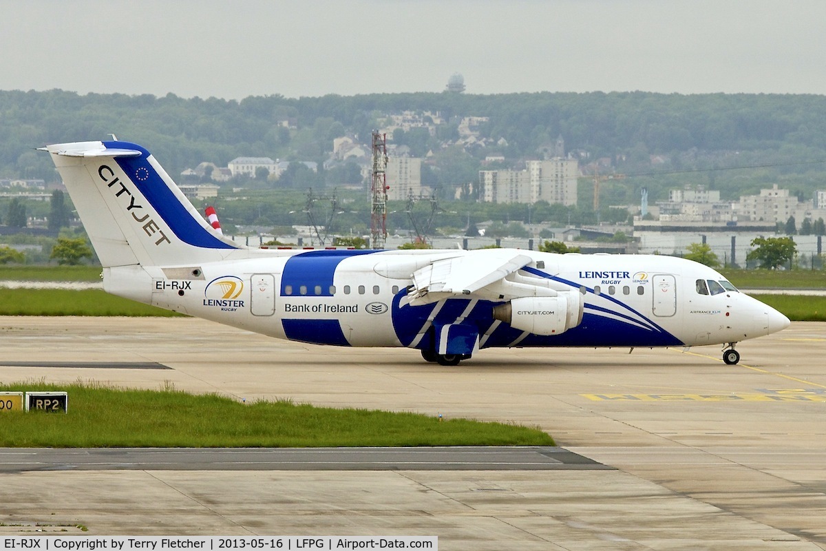 EI-RJX, 2000 BAe Systems Avro 146-RJ85A C/N E.2372, Cityjet's 2000 British Aerospace Avro 146-RJ85A, c/n: E2372