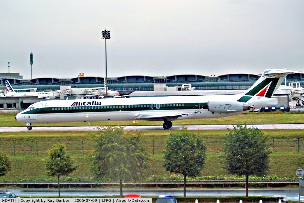 I-DATH, 1994 McDonnell Douglas MD-82 (DC-9-82) C/N 53226, McDonnell Douglas DC-9-82 [53226] (Alitalia) Paris-Charles De Gaulle~F 09/07/2006