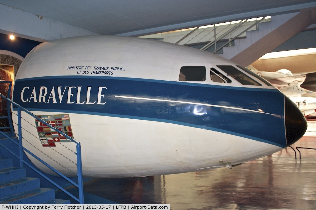 F-WHHI, Sud Aviation SE-210 Caravelle I C/N 02, Exhibited at The Air & Space Museum at Le Bourget , Paris, France