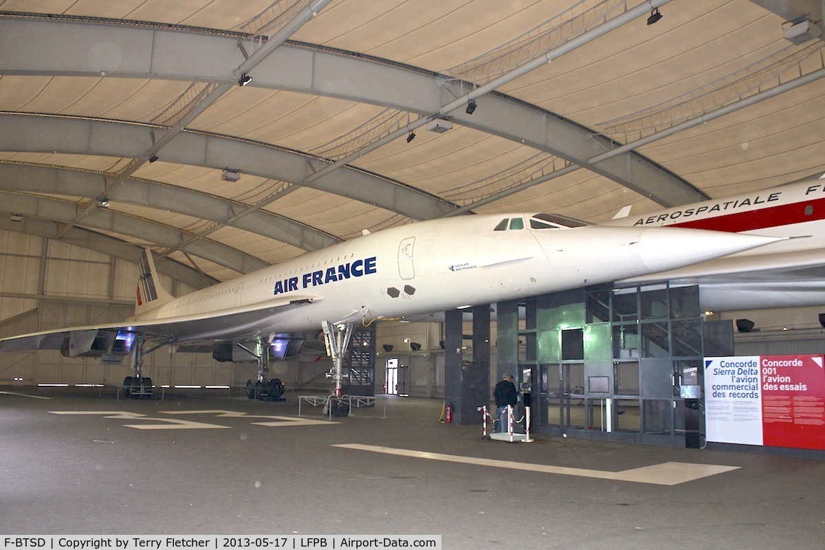 F-BTSD, 1978 Aerospatiale-BAC Concorde 101 C/N 13, Exhibited at The Air & Space Museum at Le Bourget , Paris, France