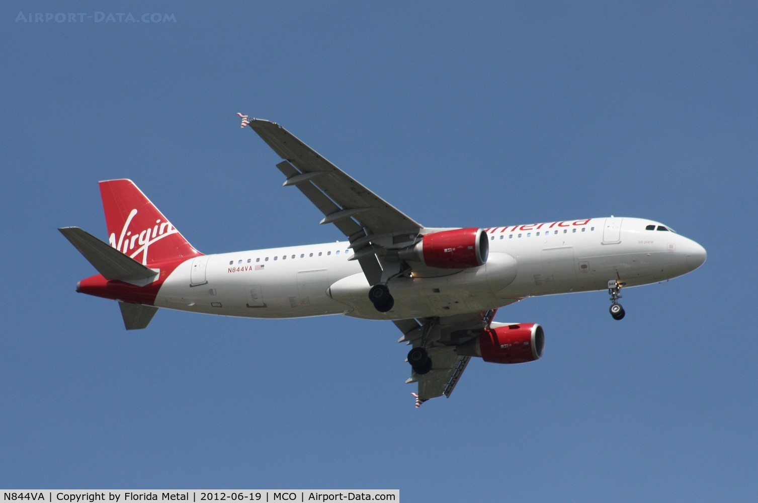 N844VA, Airbus A320-214 C/N 4851, Virgin America A320