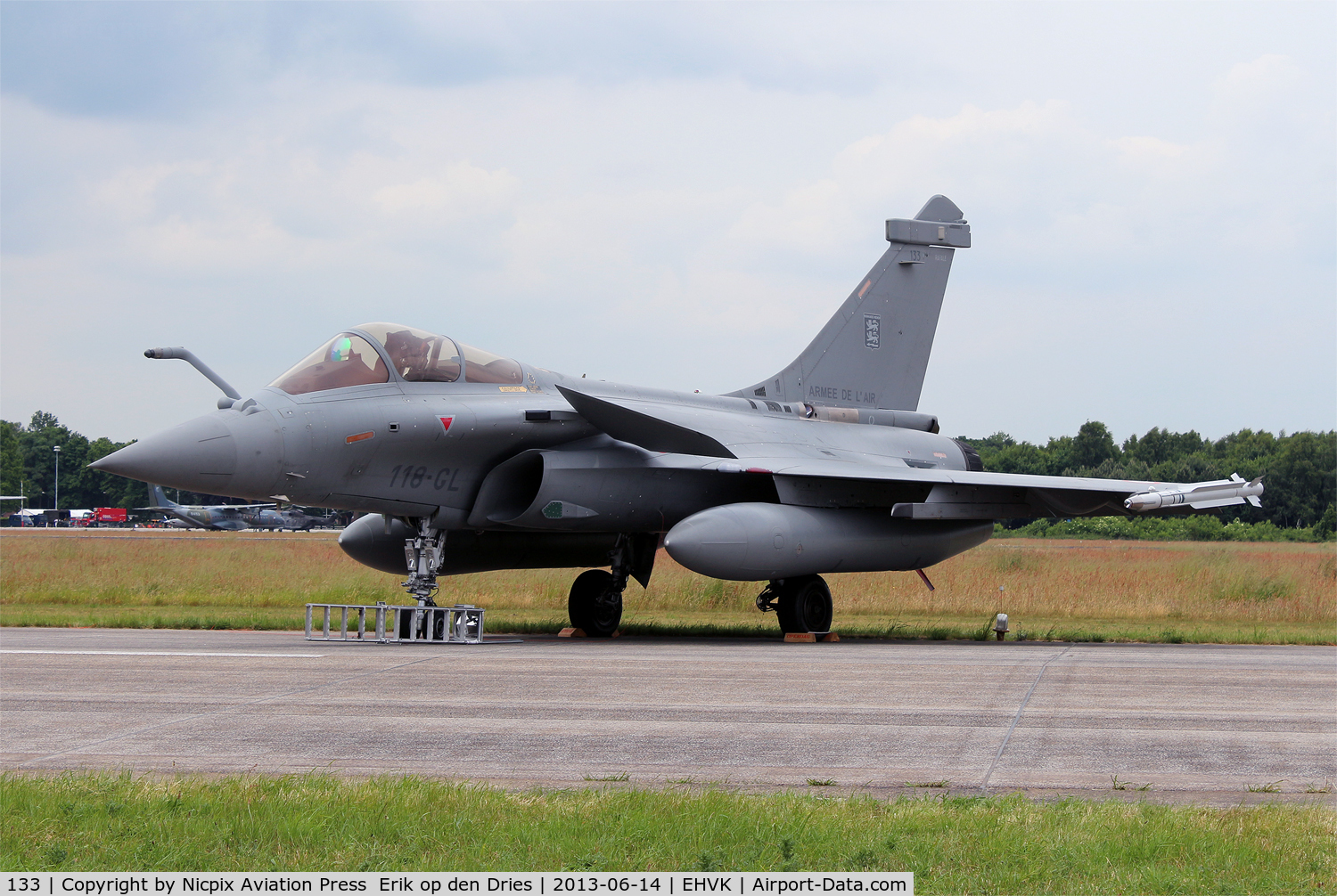 133, Dassault Rafale C C/N 133, Rafale C 133/118-GL on the staic of the Volkel Open House 2013
