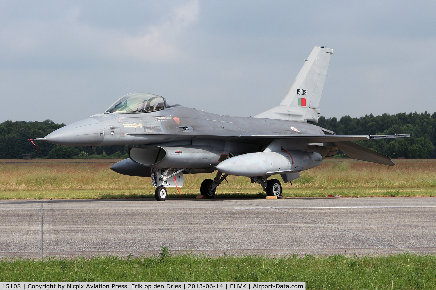 15108, Lockheed F-16AM Fighting Falcon C/N AA-8, Portuguese Falcon 15108 on the static of the Volkel Open House 2013