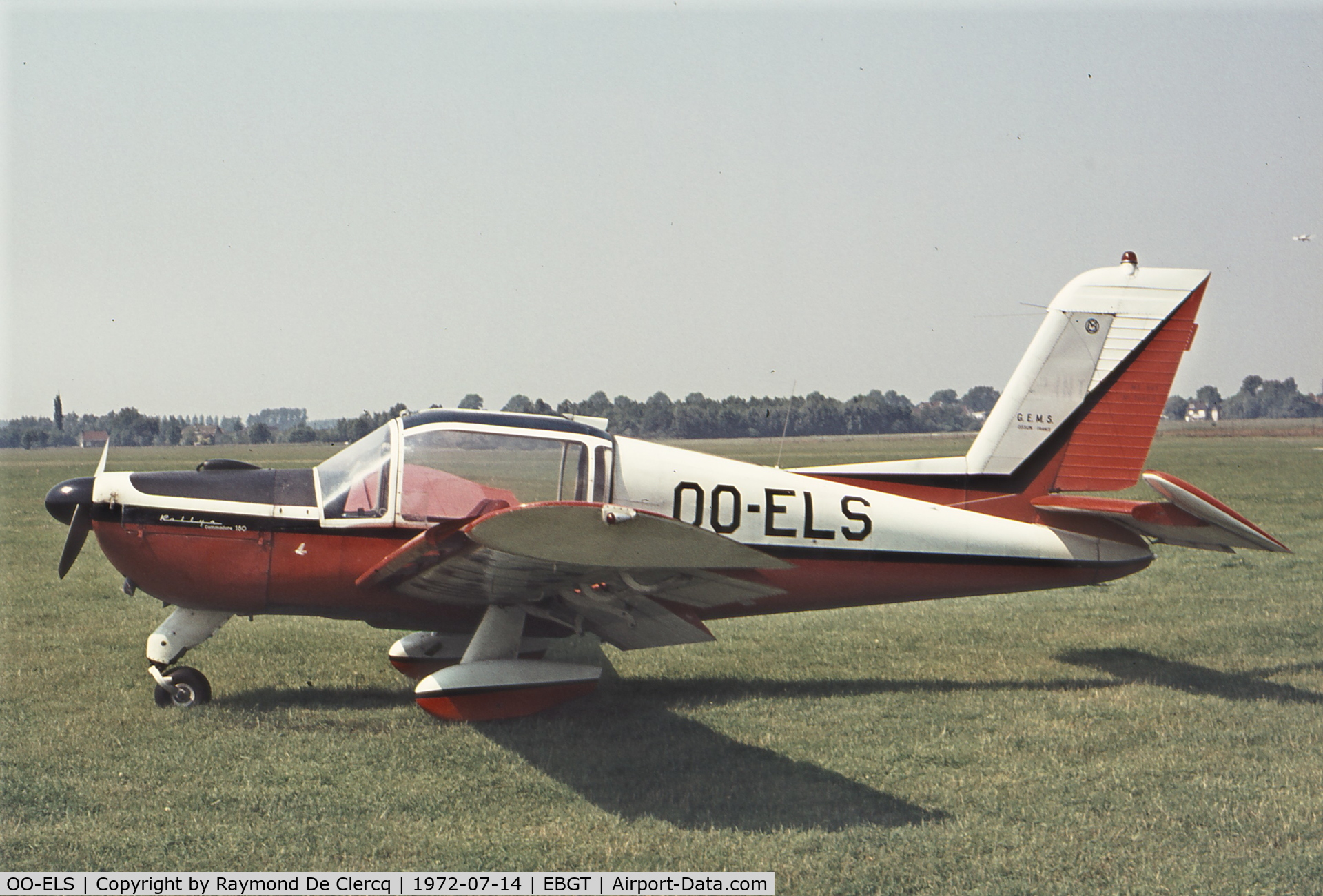 OO-ELS, Morane-Saulnier MS.893A Rallye Commodore C/N 10602, Gent 14-7-72