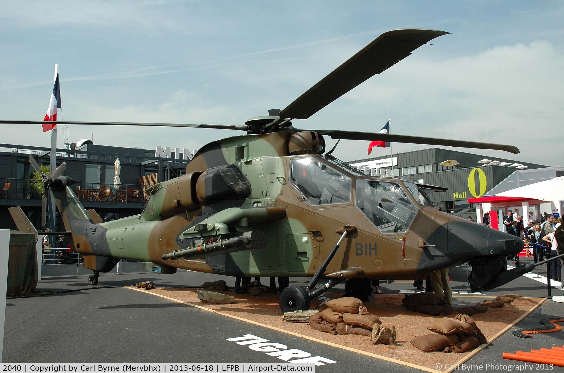 2040, Eurocopter EC-665 Tigre HAP C/N 2040, Part of the 2013 Paris Air Show Static Display.