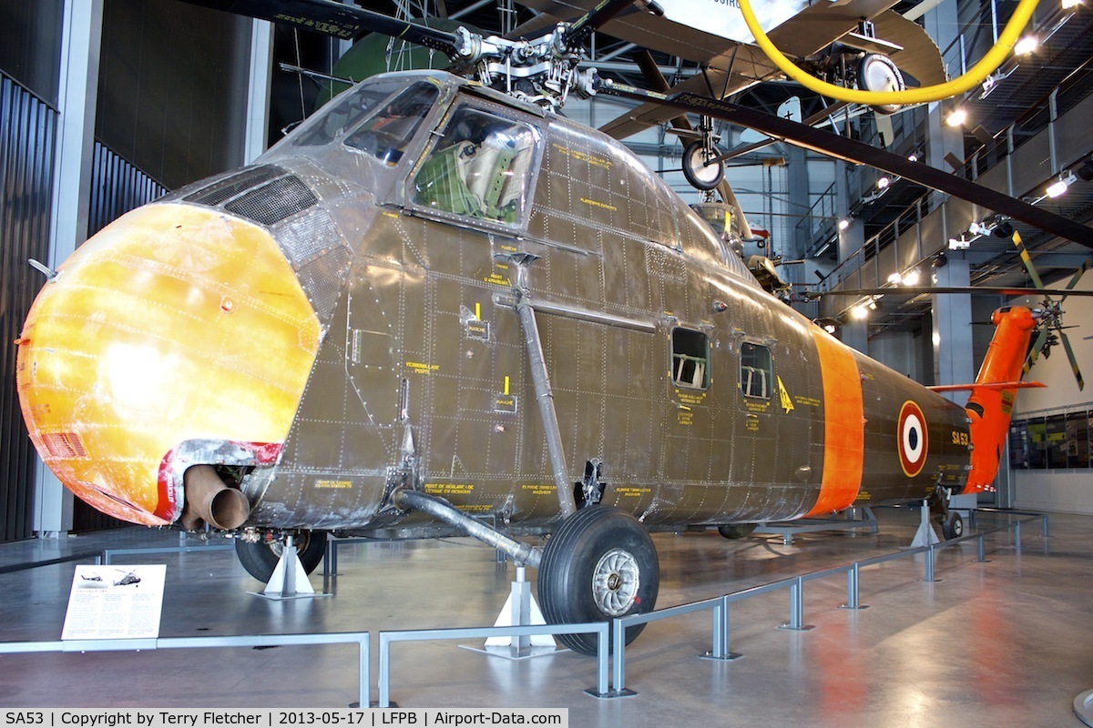 SA53, Sikorsky H-34A Choctaw C/N SA53, Exibited at the AIR & SPACE MUSEUM , Le Bourget , Paris