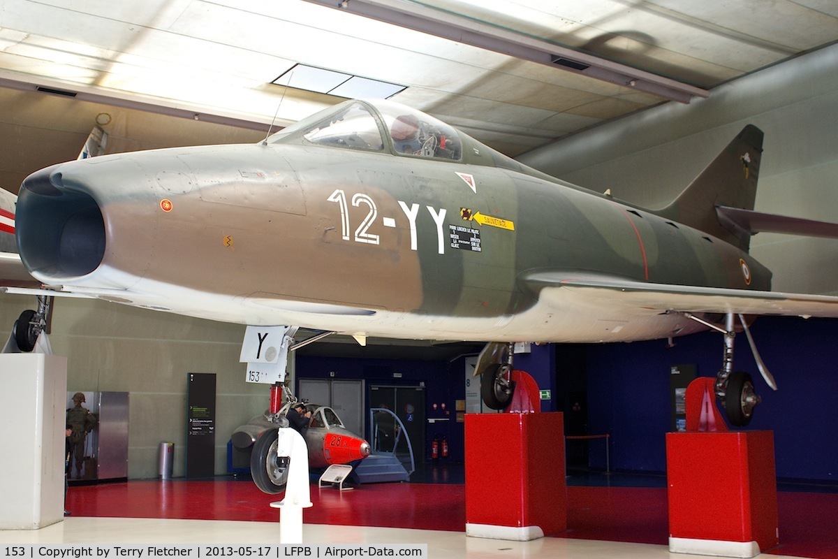 153, Dassault Super Mystere B.2 C/N 153, Exibited at the AIR & SPACE MUSEUM , Le Bourget , Paris