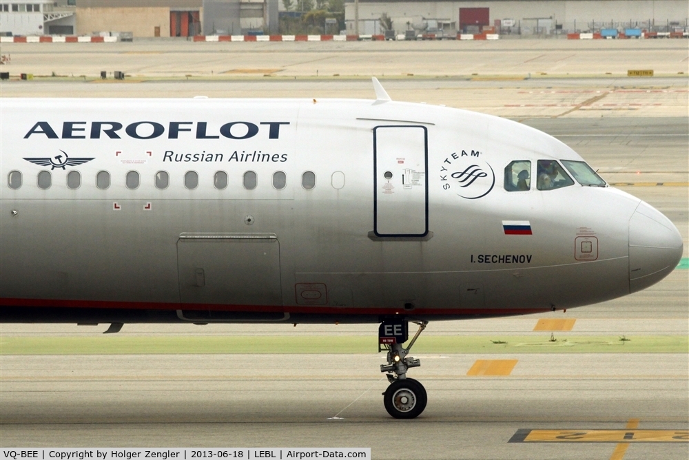 VQ-BEE, 2009 Airbus A321-211 C/N 4099, Ivan Mikhaylovich Sechenov (1829 - 1905), Physiologist.