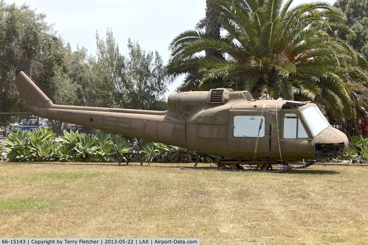 66-15143, 1966 Bell UH-1C Iroquois C/N 1871, 1966 Bell UH-1C-BF Iroquois, c/n: 1871 at Proud Bird Restaurant , Los Angeles