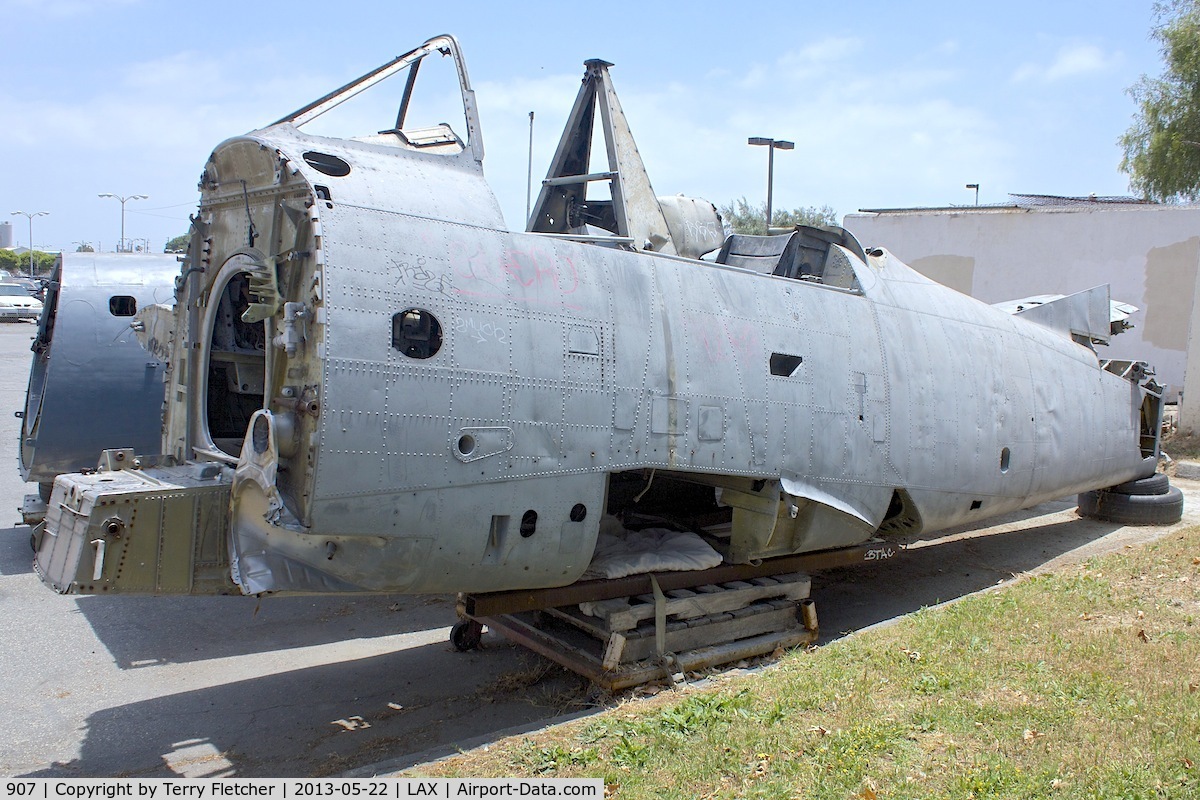 907, North American T-28A Trojan C/N Not found 907, North American T-28A Trojan, c/n: 0000 in Car Park at Proud Bird Restaurant , Los Angeles