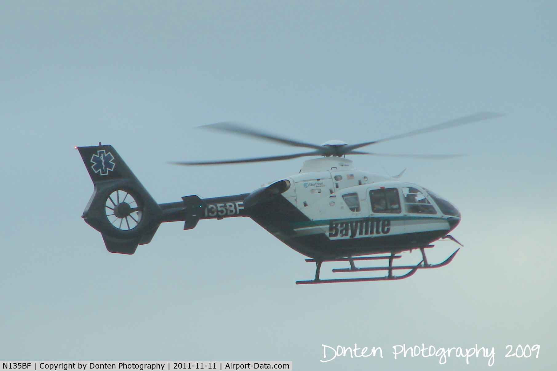 N135BF, 2006 Eurocopter EC-135P-2 C/N 0490, Bayflite lands on I-75 in North Port for a vehicle accident