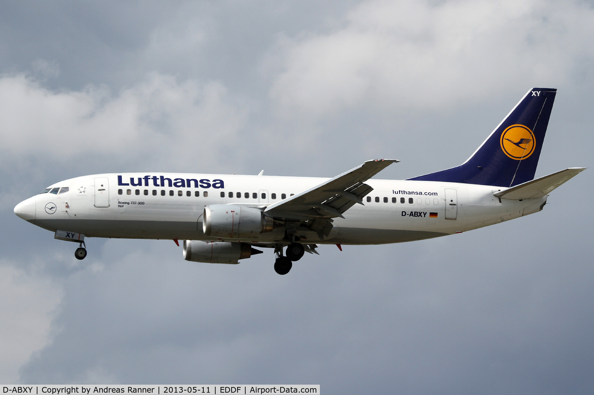 D-ABXY, 1989 Boeing 737-330 C/N 24563, Lufthansa Boeing 737