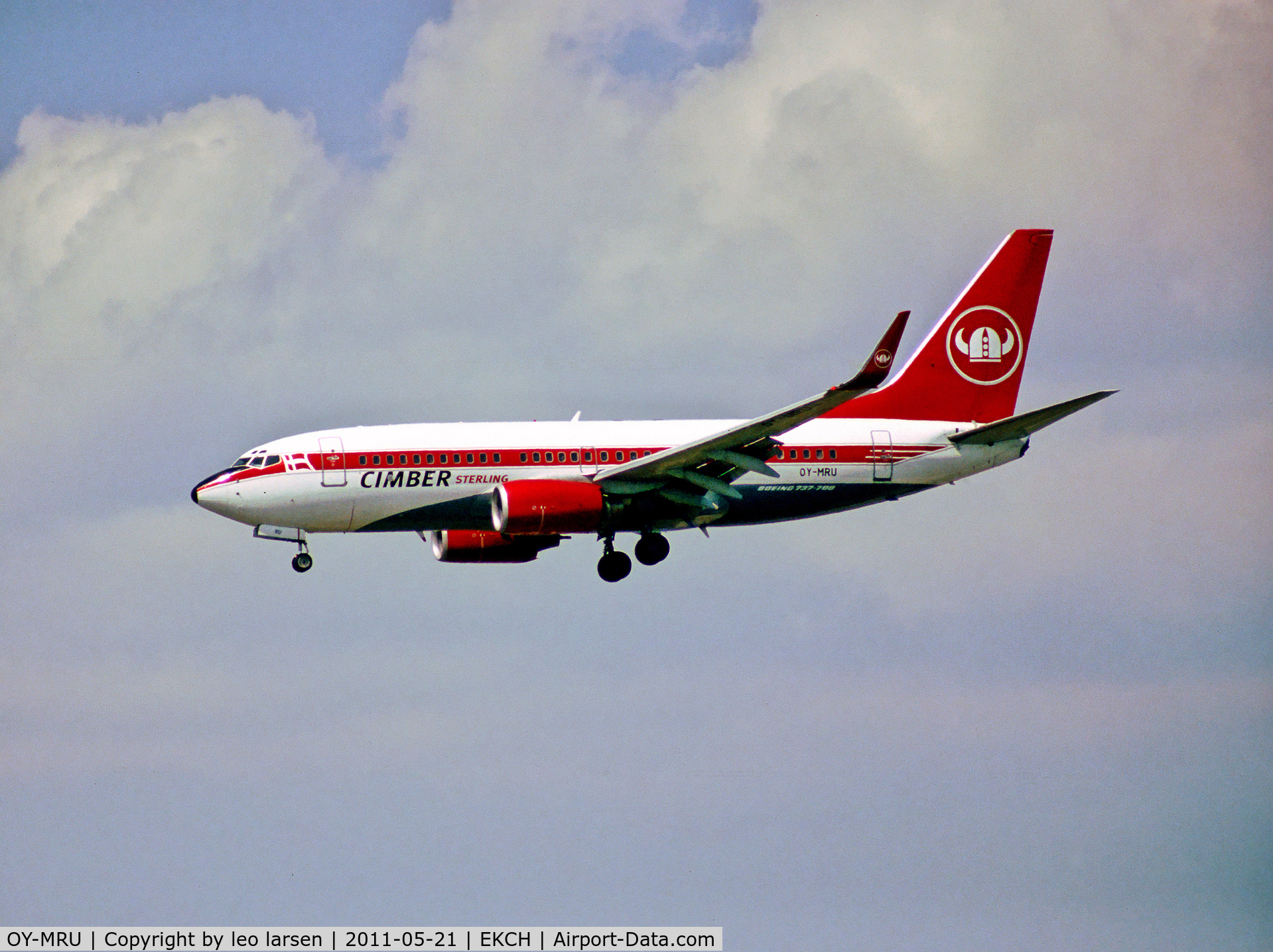 OY-MRU, 1999 Boeing 737-73S C/N 29079, App to R-22L Copenhagen Kastrup 21.5,11
