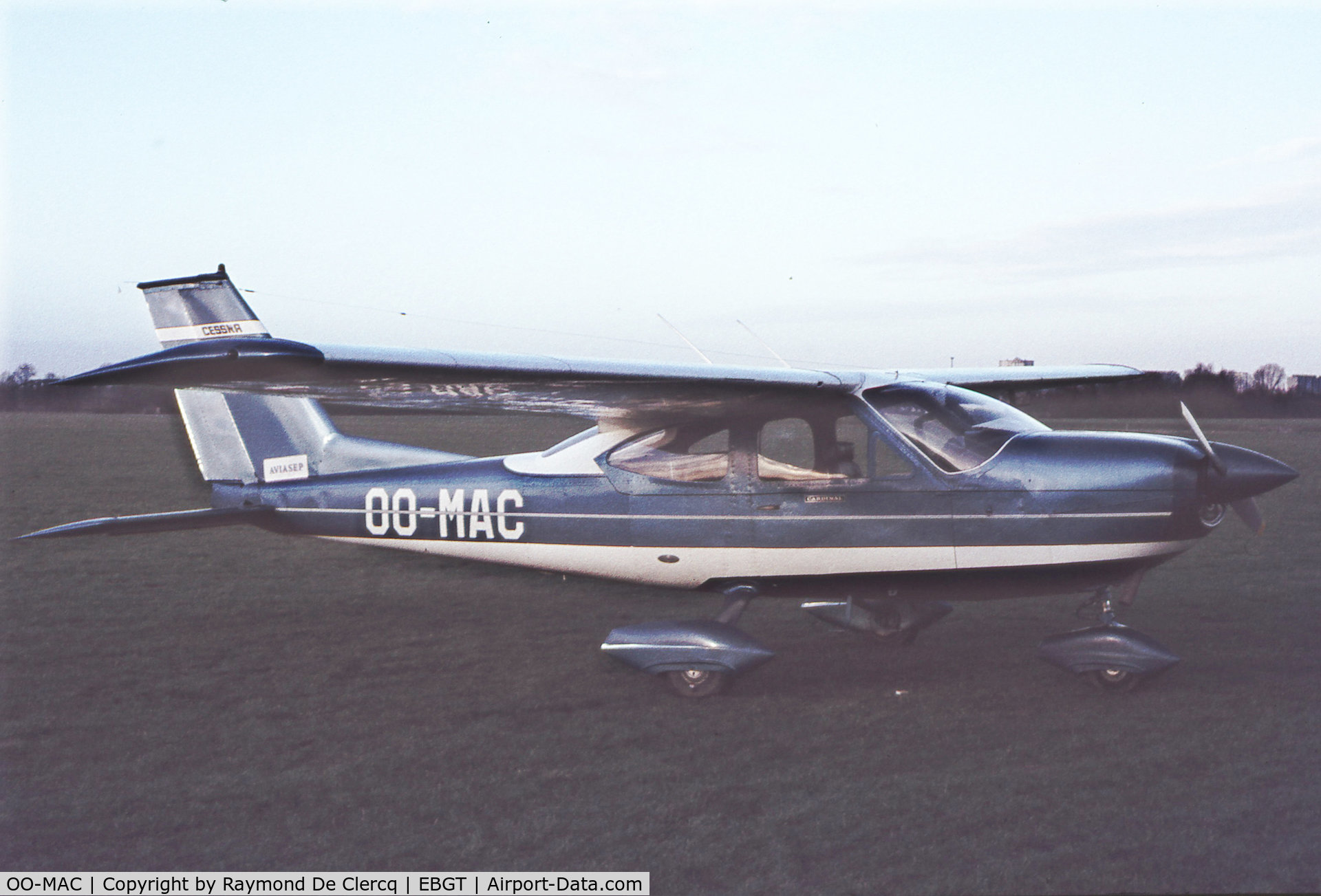 OO-MAC, 1969 Cessna 177A Cardinal Cardinal C/N 177-01370, Gent 1974