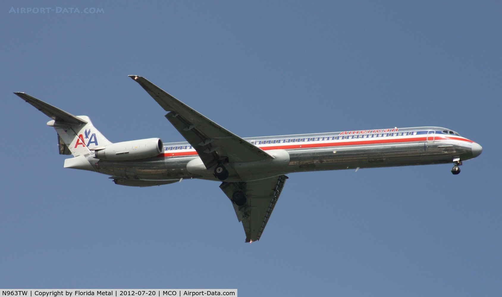 N963TW, 1999 McDonnell Douglas MD-83 (DC-9-83) C/N 53613, American MD-83