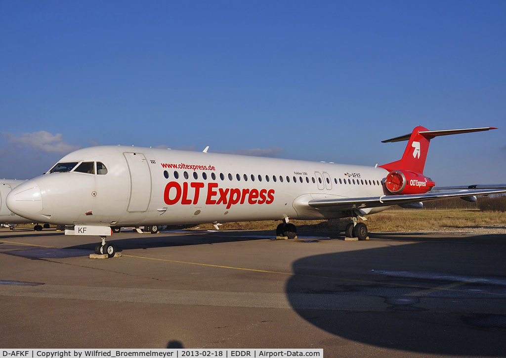 D-AFKF, 1994 Fokker 100 (F-28-0100) C/N 11470, Stored since End of January 2013.