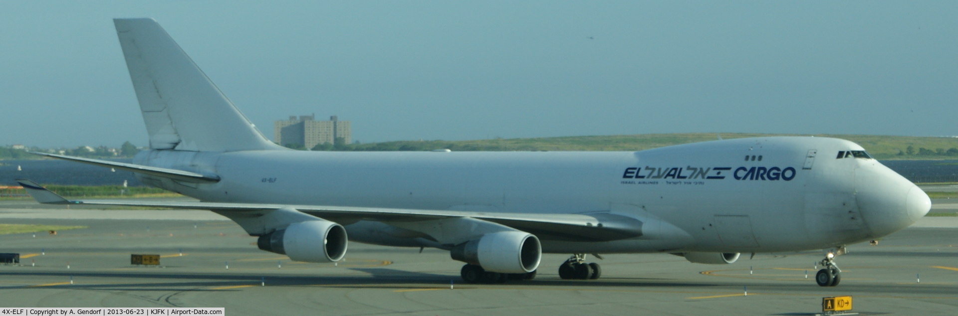4X-ELF, 1994 Boeing 747-412F C/N 26563, EL AL Cargo, seen here after landing at New York - JFK(KJFK)