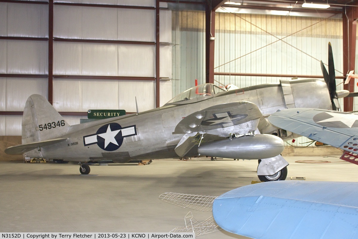 N3152D, Republic P-47D Thunderbolt C/N 45-49346, At Yanks Air Museum , Chino , California