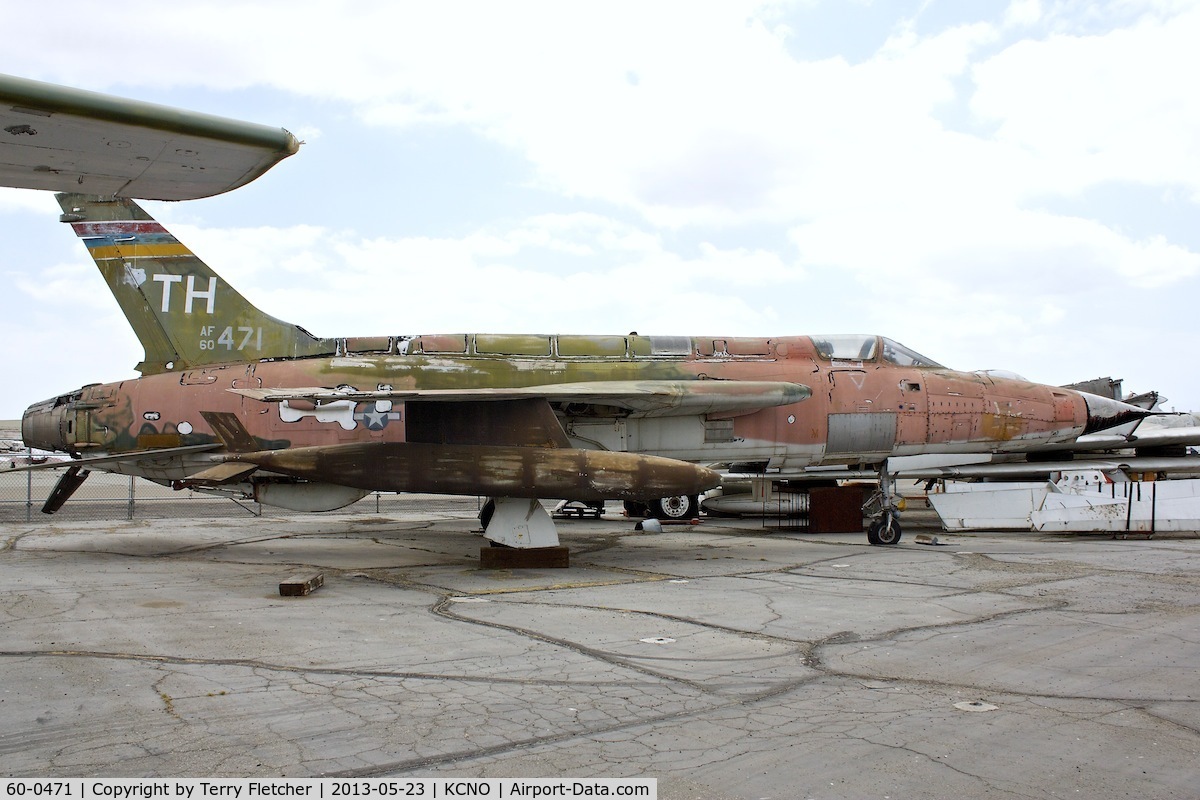 60-0471, 1960 Republic F-105D Thunderchief C/N D159, At Yanks Air Museum , Chino , California