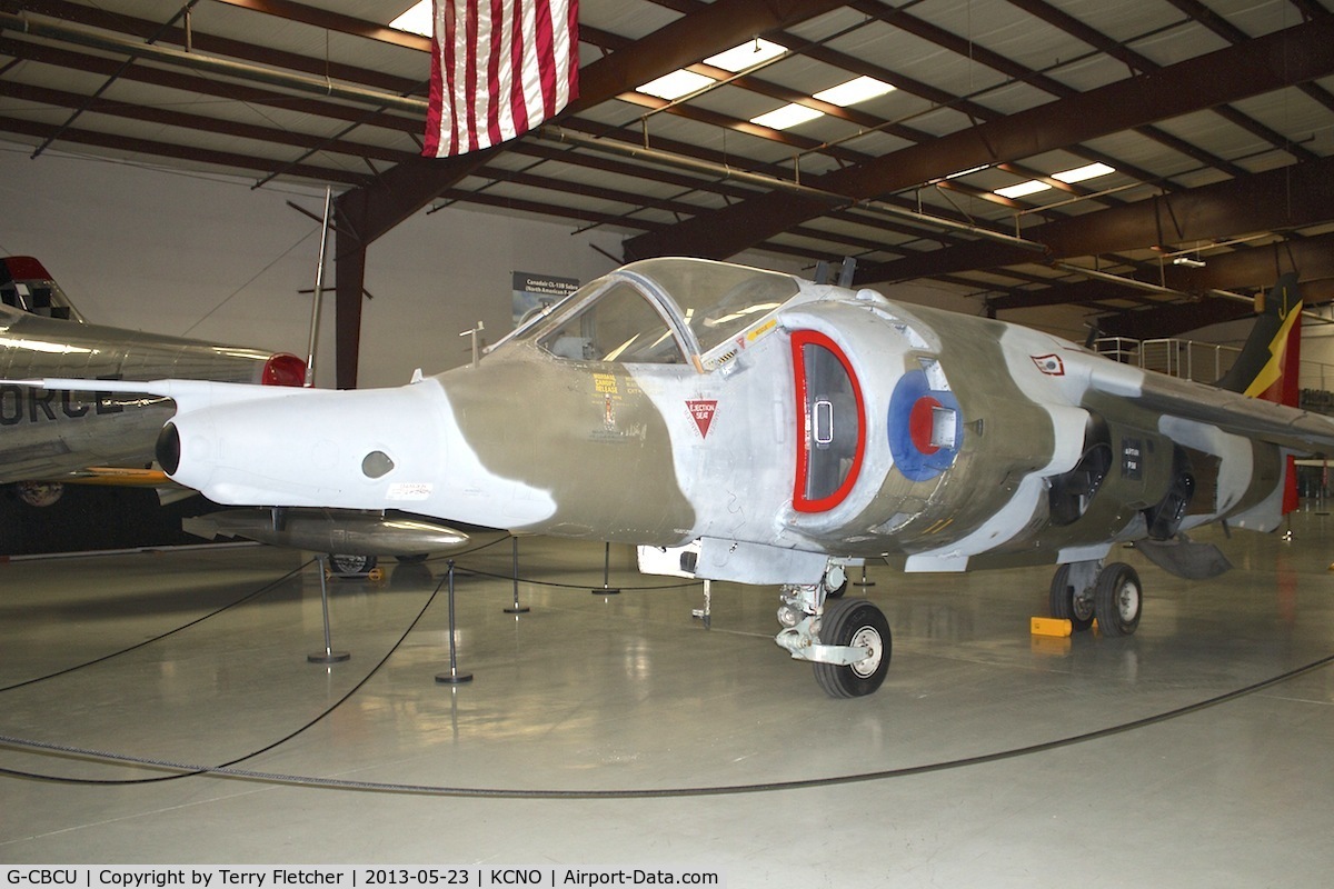 G-CBCU, 1986 Hawker Siddeley Harrier GR.3 C/N 712229, At Yanks Air Museum , Chino , California