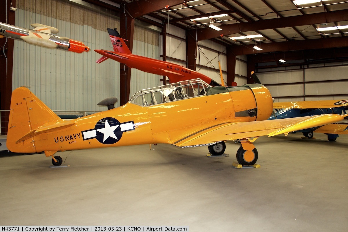 N43771, 1943 North American AT-6D Texan C/N 88-15762, At Yanks Air Museum , Chino , California