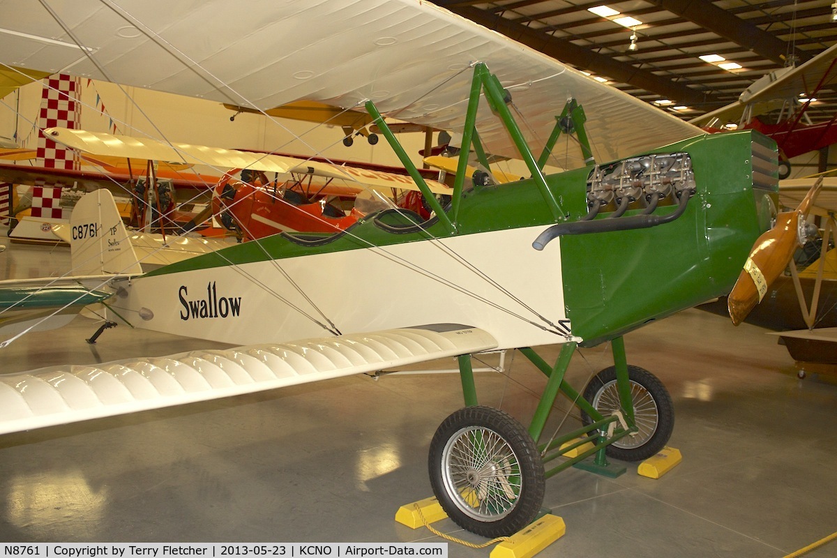 N8761, Swallow Airplane Manufacturing Co Swallow TP C/N 161, At Yanks Air Museum , Chino , California