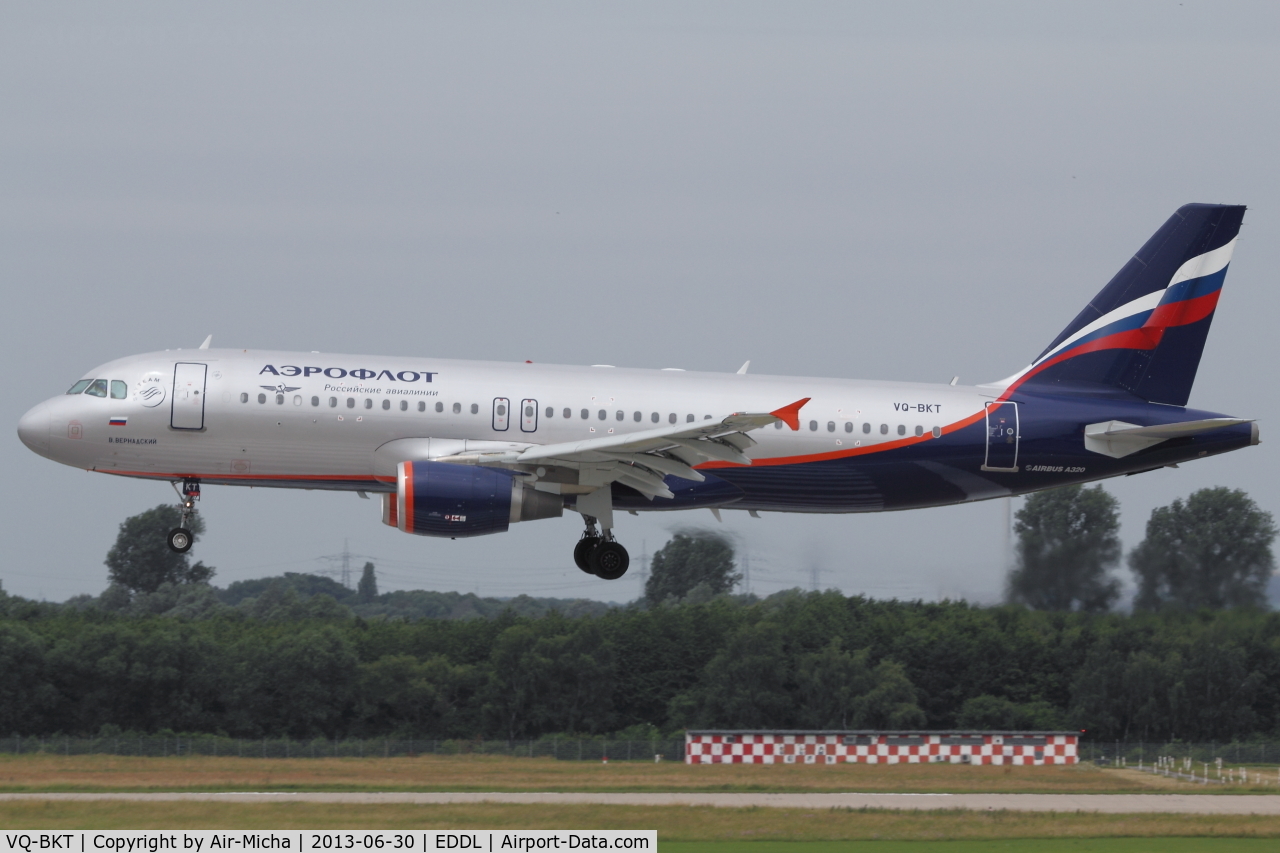 VQ-BKT, 2011 Airbus A320-214 C/N 4712, Aeroflot