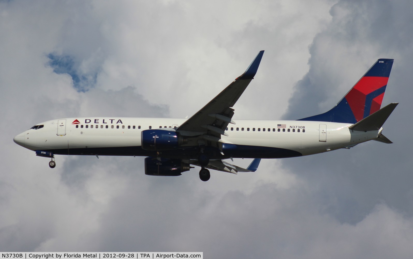 N3730B, 2000 Boeing 737-832 C/N 30538, Delta 737