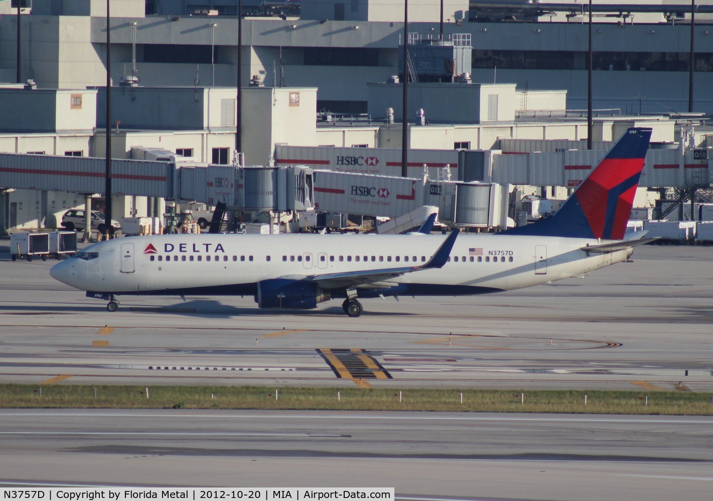 N3757D, 2001 Boeing 737-832 C/N 30813, Delta 737-800