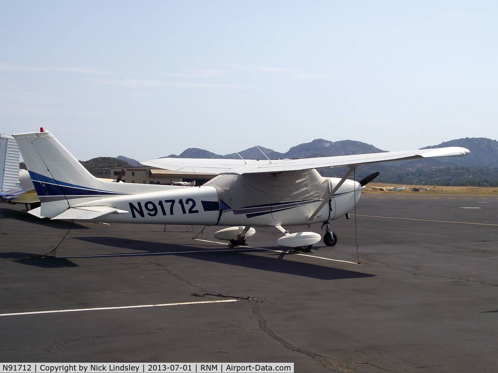 N91712, 1973 Cessna 172M C/N 17261508, Cessna 172 at Ramona airport, California
