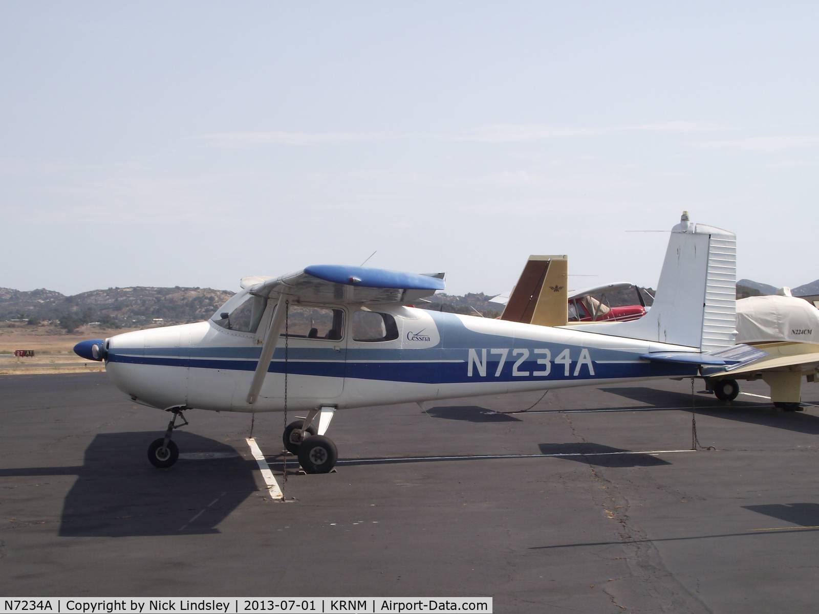 N7234A, 1956 Cessna 172 C/N 29334, Cessna 172 Ramona Airport, California