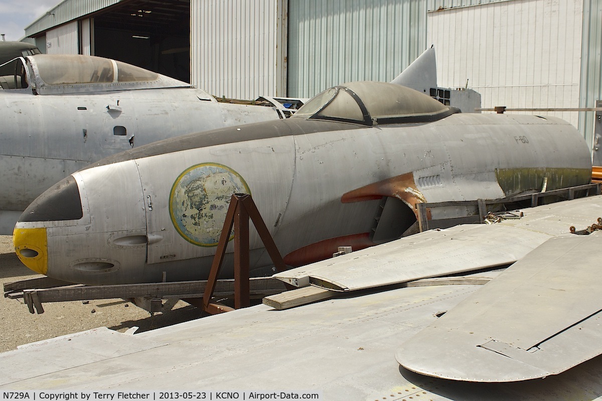 N729A, Lockheed F-80-C-10 C/N 49-719, At Yanks Air Museum , Chino