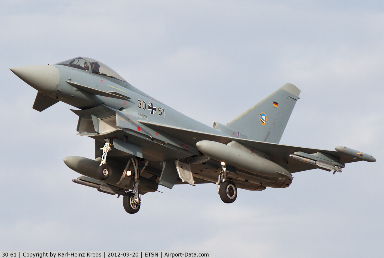 30 61, Eurofighter EF-2000 Typhoon S C/N GS044, German Air Force