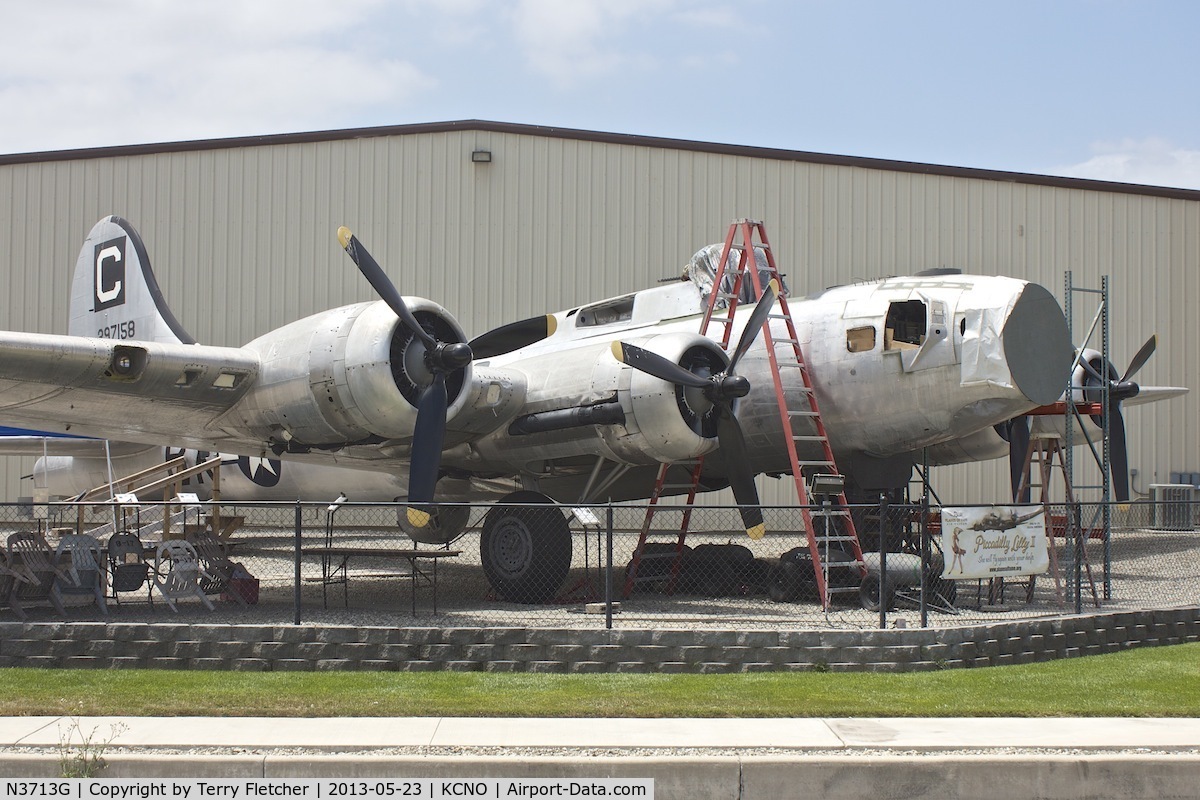 N3713G, 1960 Boeing B-17G Flying Fortress C/N 32325, Exhibited at Planes of Fame Museum , Chino , California