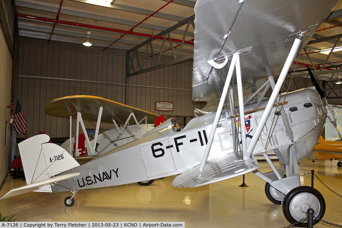 A-7126, Boeing FB-5 C/N 832, Exhibited at Planes of Fame Museum , Chino , California - real identity A-7104