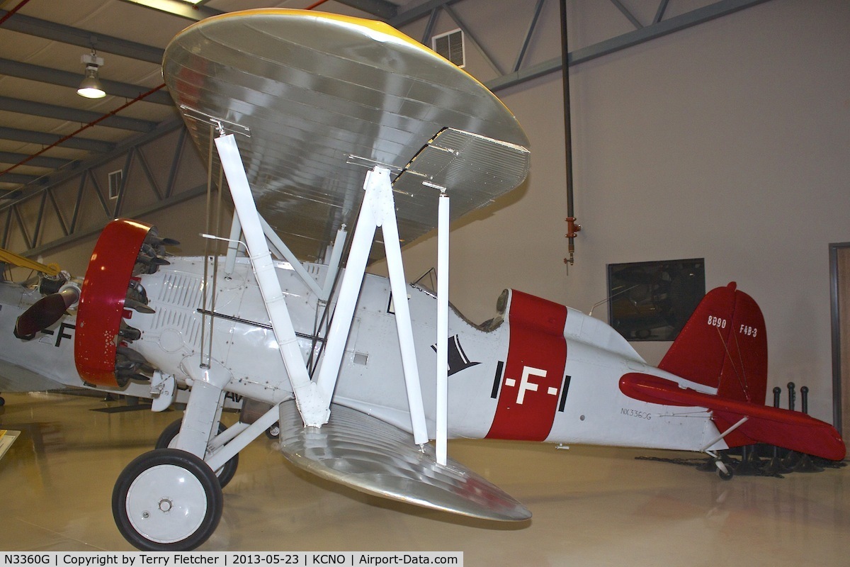N3360G, 1932 Boeing P-12E C/N 32-17, Exhibited at Planes of Fame Museum , Chino , California