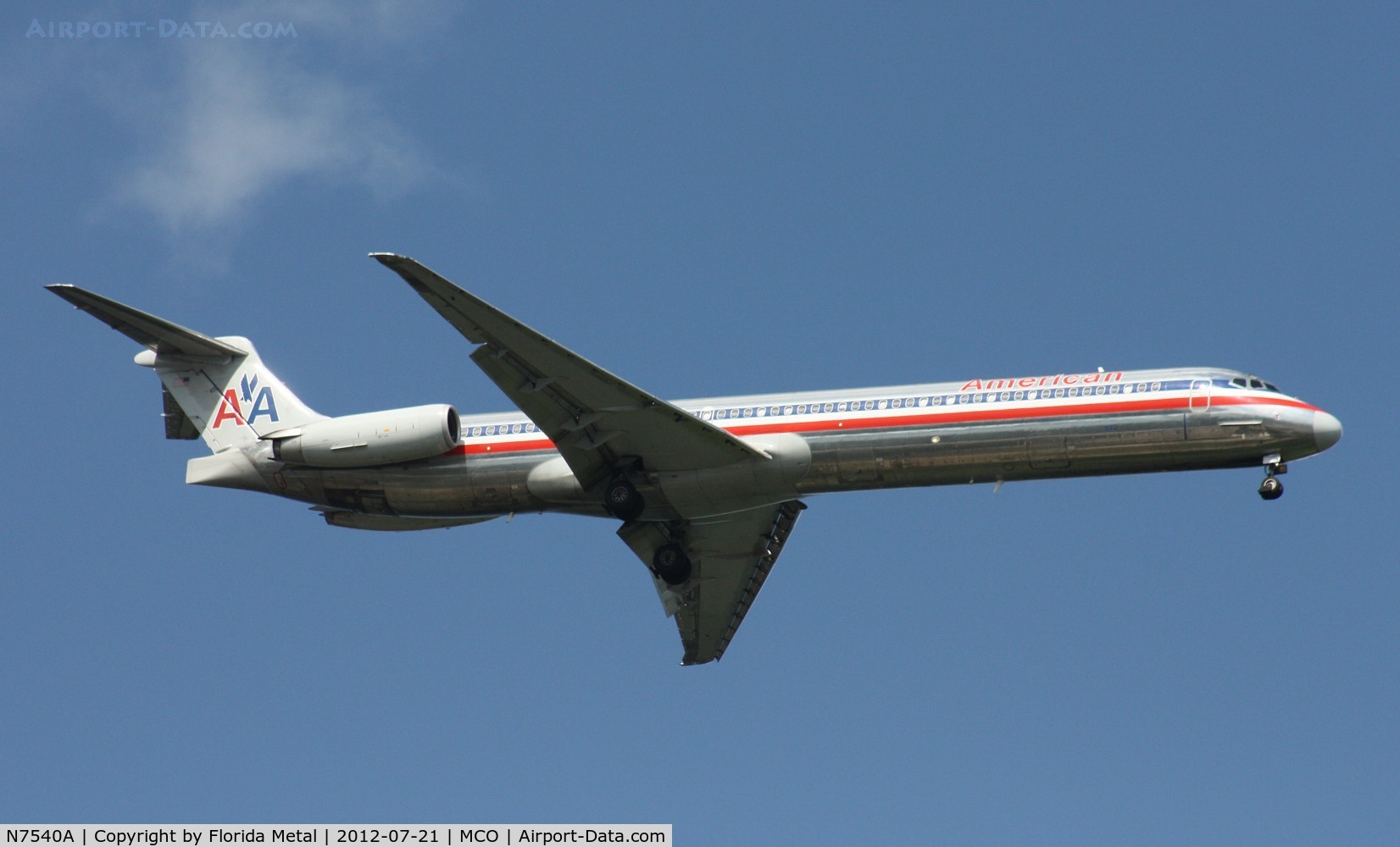 N7540A, 1990 McDonnell Douglas MD-82 (DC-9-82) C/N 49994, American MD-82